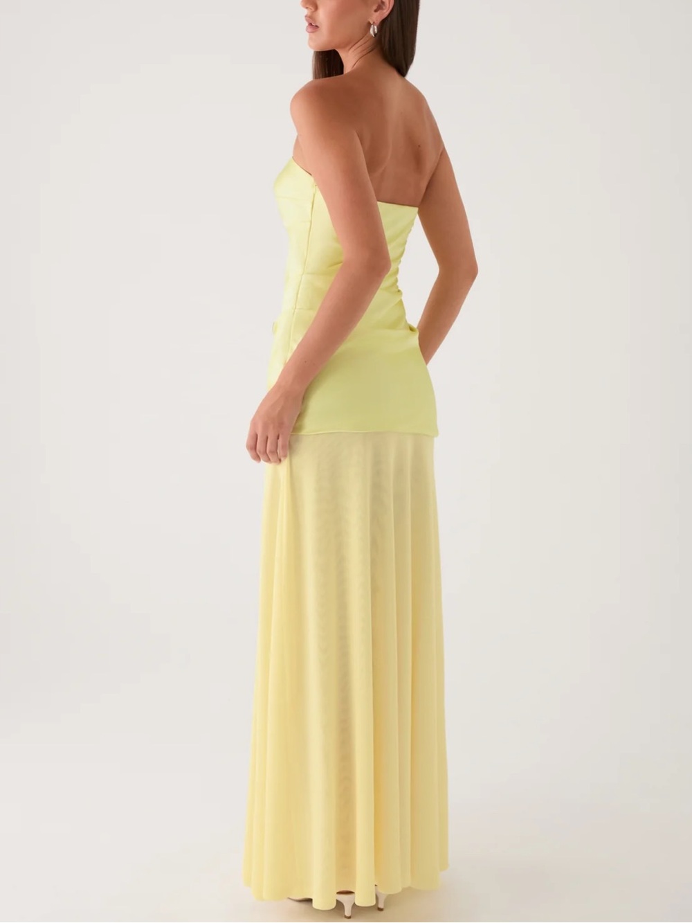 Peppermayo Strapless Butter Yellow Maxi Dress - Picture 5 of 13